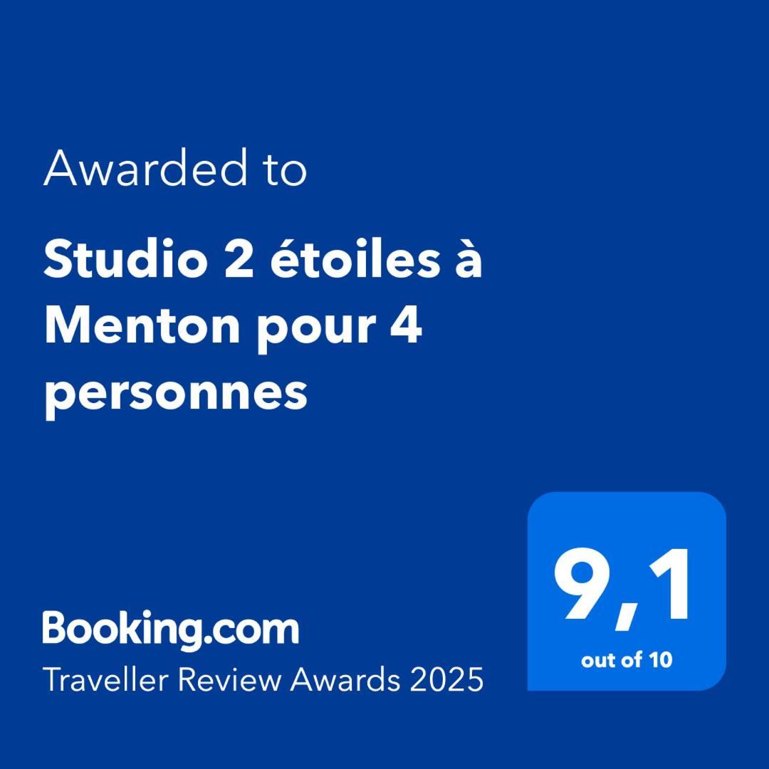 Studio 2 Etoiles A Menton Pour 4 Personnes Eksteriør bilde